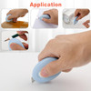 Cosmos Pack of 12 Mini Retractable Utility Knife Box Cutter Letter Opener Random Color with 1 Pc Marble Pattern Storage