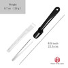 Seki Japan Japanese Stainless Steel Letter Opener Bentable Lightweight Envelope Knife Black Plastic Handle with Safety C