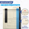 A4 Paper Cutter12 Titanium Blade Guillotine Trimmer with Corner Rounder12Sheet Capacity for Cardstock Vinyl Photos Craft