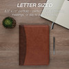 Samsill TwoTone Padfolio Resume Portfolio Business Portfolio with 85 x 11 Writing Pad Brown and Dark Brown
