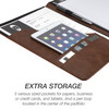 Samsill TwoTone Padfolio Resume Portfolio Business Portfolio with 85 x 11 Writing Pad Brown and Dark Brown