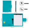 A4 Clipboard Folder Padfolio ClipboardFaux Leather Interview Resume Folder with Magnetic CoverConference Document Organi