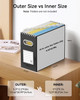 Oterri Cardboard File Organizer Box for Hanging File Folders Letter SizeFile Box for Computer DeskFile CabinetWorking Ho