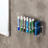 MyGift Whiteboard Supply Storage 10Slot Clear Acrylic Dry Erase Marker and Eraser Holder Wall Mounted Office Accessories