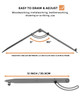 Nicpro 12 Inch Compass for Woodworking with Wing and Pencil Holder Professional Carpenter Pencil Compass Great for Geome
