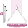 Mr Pen Professional Compass with Lock Pencil Compass Woodworking Compass Compass for Geometry Wing Divider Compass Drawi