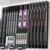Nicpro Metal Mechanical Pencil Set 3PCS Art Drafting Pencil 05 07 09MM 2PCS 2MM Mechanical Drawing Pencils with 126 Lead