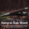 WEMATE Wood Rollerball Pen Set Extra 2 Ink Refills1 Black 1 Blue Fancy Writing Pen Nice Luxury Office Gift for Men Profe