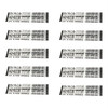 10pcs Zebra 4C-0.7 0.7mm Refill Box Set - Black Ink