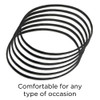 GOODY Womens Ouchless Thin Hair Flat Narrow Headwrap, Black, 6 Count