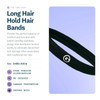 Gimme Beauty Long Hair Seamless Hair Bands - No-Dent Ties for All Types - Firm Hold Elastic