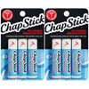 ChapStick Classic Medicated 3-Pack 2 Sets/6 Tubes - Moisturizing Lip Balm, Dry Lips & Cold Sore