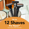BIC Flex 4 Mens Refillable 4-Blade Razors with 1 Handle and 4 Cartridges, Pivoting Head and