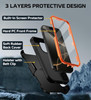 Stroson for iPhone 16 Pro Case, [Built-in Screen Protector] Military Drop Protection Cover Heavy Duty Rugged Shockproof Phone Case for iPhone 16 Pro