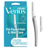 Gillette Venus Dermaplaning Tool, 2 Blade Refills, Exfoliating Face Razors for Women, Eyebrow and