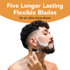 BIC Flex 5 Mens Disposable 5-Blade Razors, Pivoting Head and Precision Edging Blade, 4-Pack