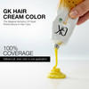 GK HAIR Color Cream 4.0 Natural Brown - 100% Grey Coverage Semi, Demi or Permanent Results 8-10 Vol