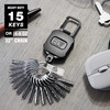 2 Pack ELV Self Retractable ID Badge Holder Key Reel, Heavy Duty, 32 Inches Cord, Carabiner Key