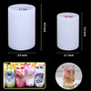 Gtian 2 Sizes Cylinder Candle Molds for Candle Making Silicone Candle Molds Pillar Candles Resin