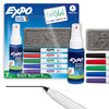 EXPO Dry Erase Markers Kit, Ultra Fine Tip, Assorted Colors, Eraser, Spray Cleaner, 7 Count