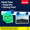 GAUDER Self-Adhesive Metal Tape - Ideal for Tonie Figures & Shelves - Holding Surface for Magnets