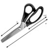 BlueSnail Stainless Steel Pinking Shears Comfort Grip Handled Professional Fabric Crafts