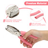 2 Pieces Handheld Hole Paper Punch, Pletpet Heart Hole Punch + Star Hole Punch 1/4 Inch Metal