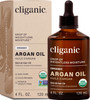 Cliganic Organic Argan Oil, 100% Pure for Hair, Face & Skin Natural Cold Pressed Carrier Oil