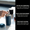 Fellow Carter Move Mug 16 oz - Travel Coffee Mug, Vacuum Insulated Stainless Steel Tumbler, Ceramic