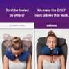 Cabeau Evolution S3 Airplane Travel Pillow for Long Flights - Supportive Memory Foam Body