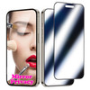 Ivachell 2 Pack Mirror Screen Protector for iPhone 16 Pro Privacy Tempered Glass Mirrored Effect Anti-Spy Easy Installation Frame Full Coverage Shatt