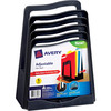 Avery 73523 Adjustable File Rack, Five Sections, 8 x 10 1/2 x 11 1/2, Black