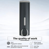 AUMIO Wall Mounted Shower Soap Dispenser 3 Chamber No Drill Shampoo Dispenser for Shower Wall