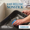 Farberware Bakeware Nonstick Roaster with Flat Rack, Roasting Pan with Rack For Home Cooking