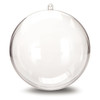 Darice 1105-89 Plastic Ball Ornament, 140mm, Clear,Christmas