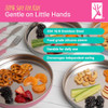 Elk and Friends 7.8 Stainless Steel Non Divided Plates with Silicone Sleeve Storage Lid Baby