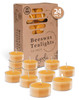 Hyoola Pure Beeswax Tea Lights Handmade Decorative Unscented Tealight Candles 4 Hour Burn Time