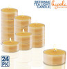 Hyoola Pure Beeswax Tea Lights Handmade Decorative Unscented Tealight Candles 4 Hour Burn Time