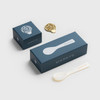 MARKY S Mother of Pearl Hand-Carved Caviar Spoon Gold Plated 16 Karat Tin Opener Kit