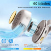 lfcforld Portable Electric Mini Bladeless Fan Silent Mini Adjustable Clip-On USB Rechargeable Fan