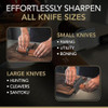 High Carbon Stainless Steel Rolling Knife Sharpener with 400 1000 and 3000 Replacement Discs