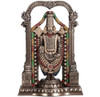 Veronese Design 8 3 8 Inch Lord Venkateswara as Balaji Cold Cast Resin Bronze Finish Statue