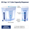 ZeroWater 20-Cup Ready-Pour 5-Stage Water Filter Dispenser with 0 TDS Water Filter - IAPMO