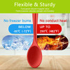 Armrouns 4pcs Small Silicone Spoons Nonstick Kitchen Spoon Silicone Serving Spoon for eating