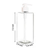 Youngever 5 Pack 16 Ounce Plastic Pump Bottles Refillable Square Plastic Pump Bottles