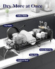 Kitsure Extendable Dish Drying Rack 19.2 -26.7 L x 12.9 W Black