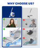 SOPAMI Disposable Toilet Brush with 32 Refills Deep Cleaning Touch Free