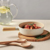 FIKA Small 7-Inch Deep Ceramic Coated Wok Pan Nonstick Stir Fry and Soup Pan with Natural Wooden