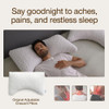 Coop Home Goods Original Crescent Adjustable Pillow Queen Bed Pillows for Shoulder Neck and Head
