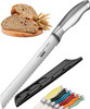 Orblue Serrated Bread Knife with Upgraded Stainless Steel Razor Sharp Wavy Edge - Bread Cutter